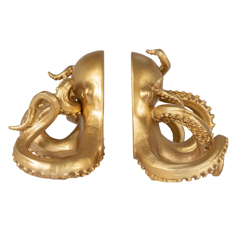 Decorative Resin Octopus Bookends