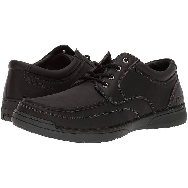 Shop Izod Mens Freeman Leather Closed Toe Boat Shoes Overstock