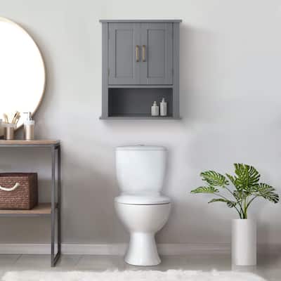 Teamson Home Mercer Wooden Two-Door Removable Wall Cabinet