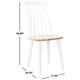 SAFAVIEH Burris Spindle Back Side Chair (Set of 2) - 17.3" W x 20.7" L x 36" H