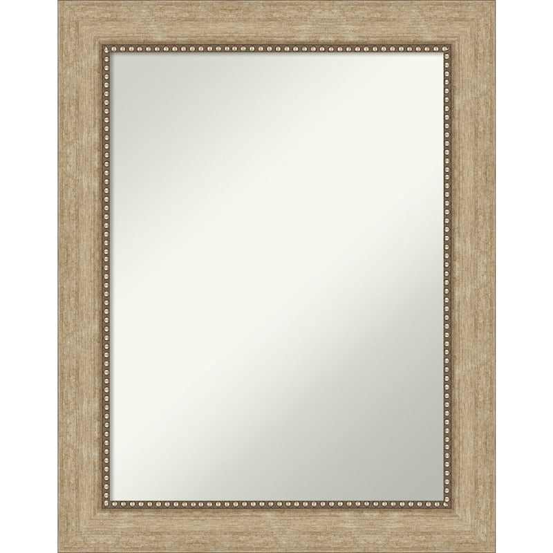 Non-Beveled Bathroom Wall Mirror - Astor Champagne Frame