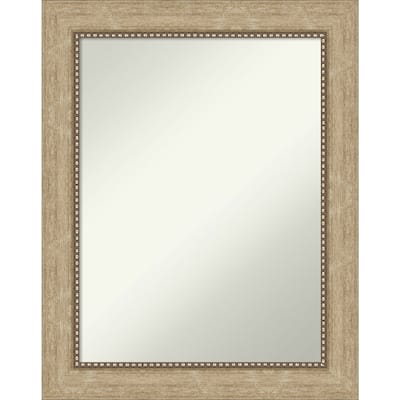 Non-Beveled Bathroom Wall Mirror - Astor Champagne Frame