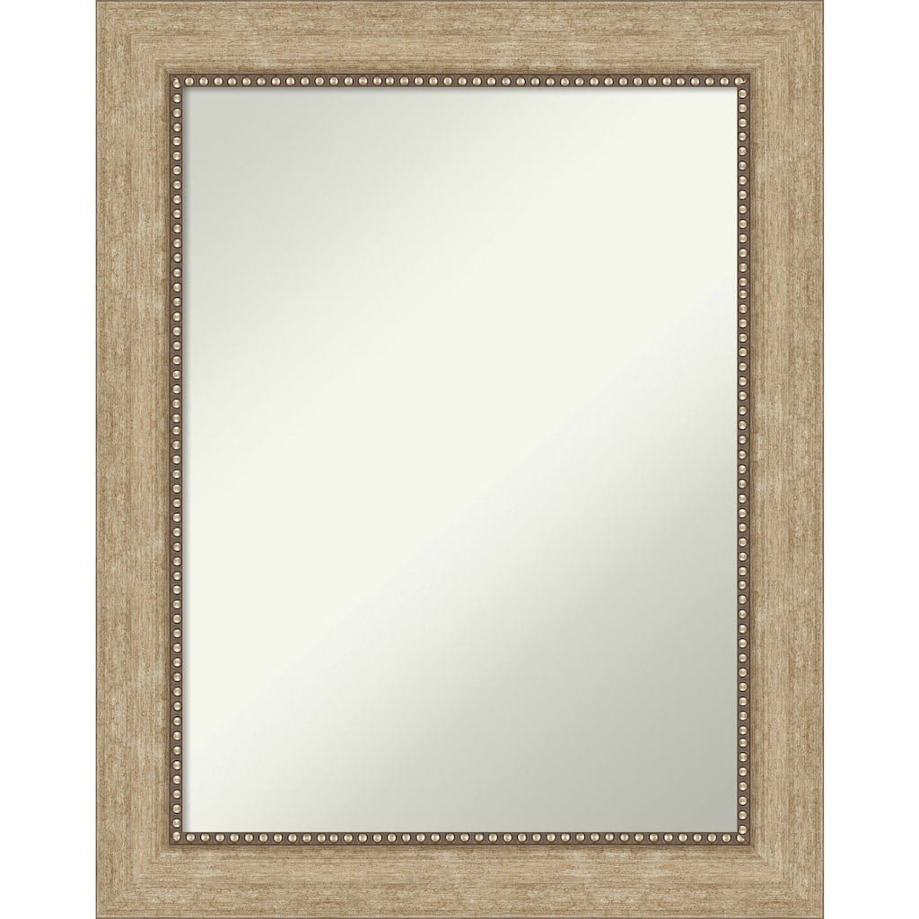 Non-Beveled Bathroom Wall Mirror - Astor Champagne Frame