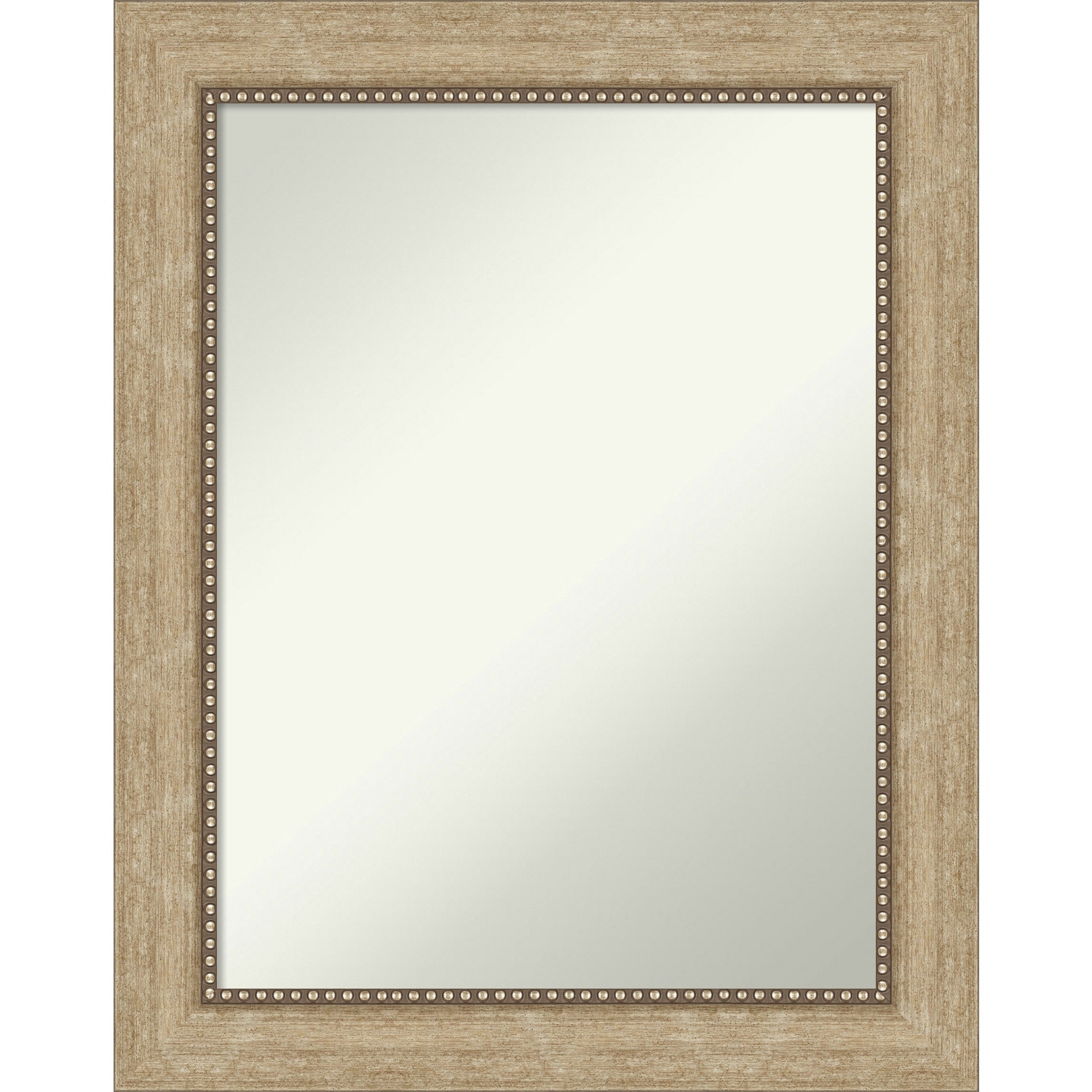 Non-Beveled Bathroom Wall Mirror - Astor Champagne Frame