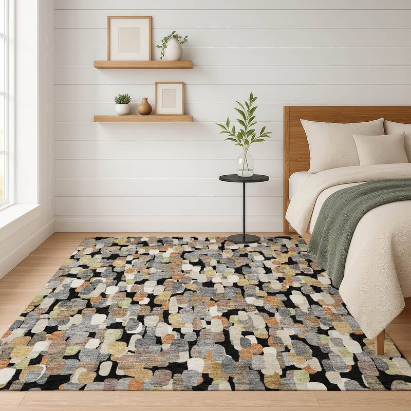 Machine Washable Indoor/ Outdoor Contemporary Drew Chantille Rug