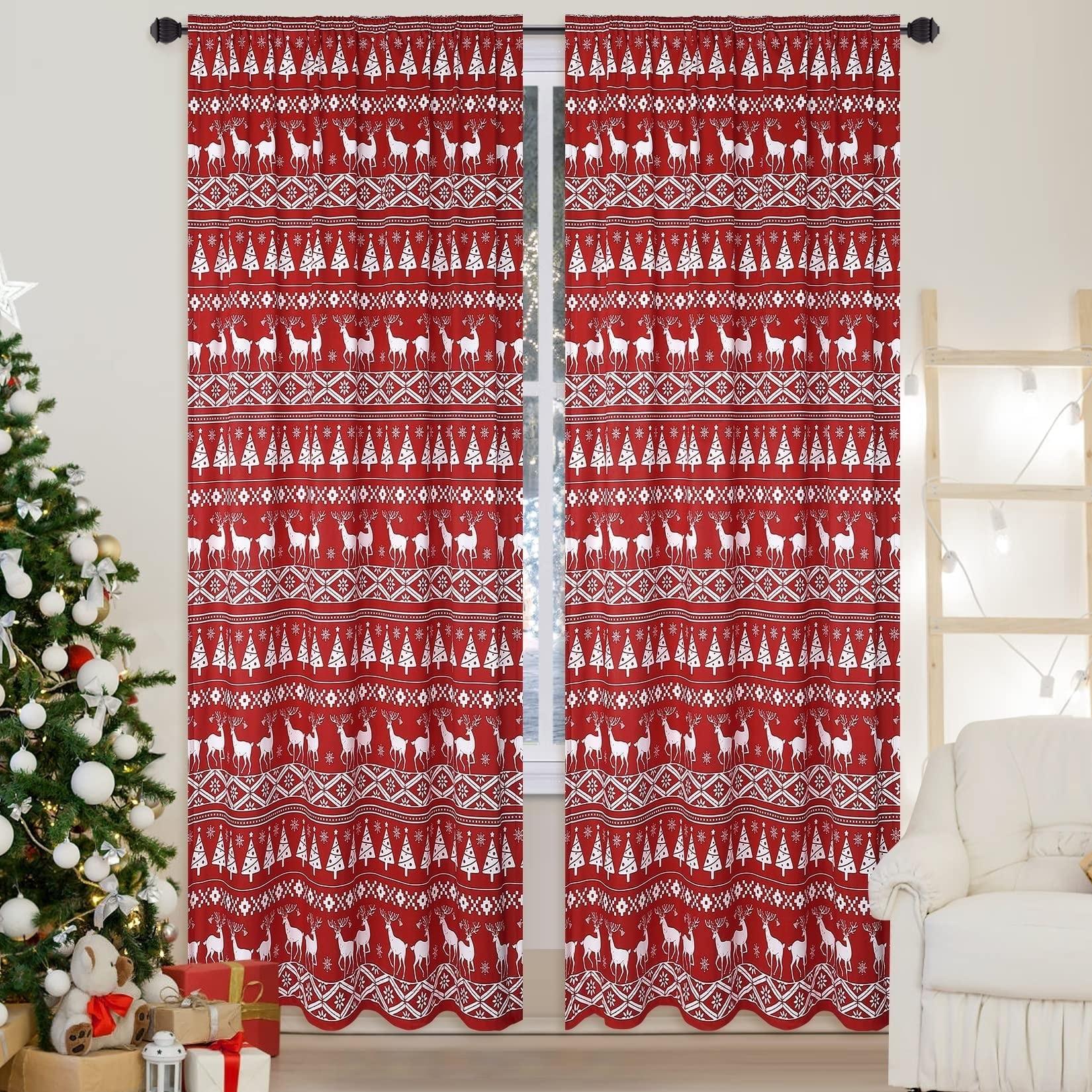 Christmas Curtains Bed Bath & Beyond