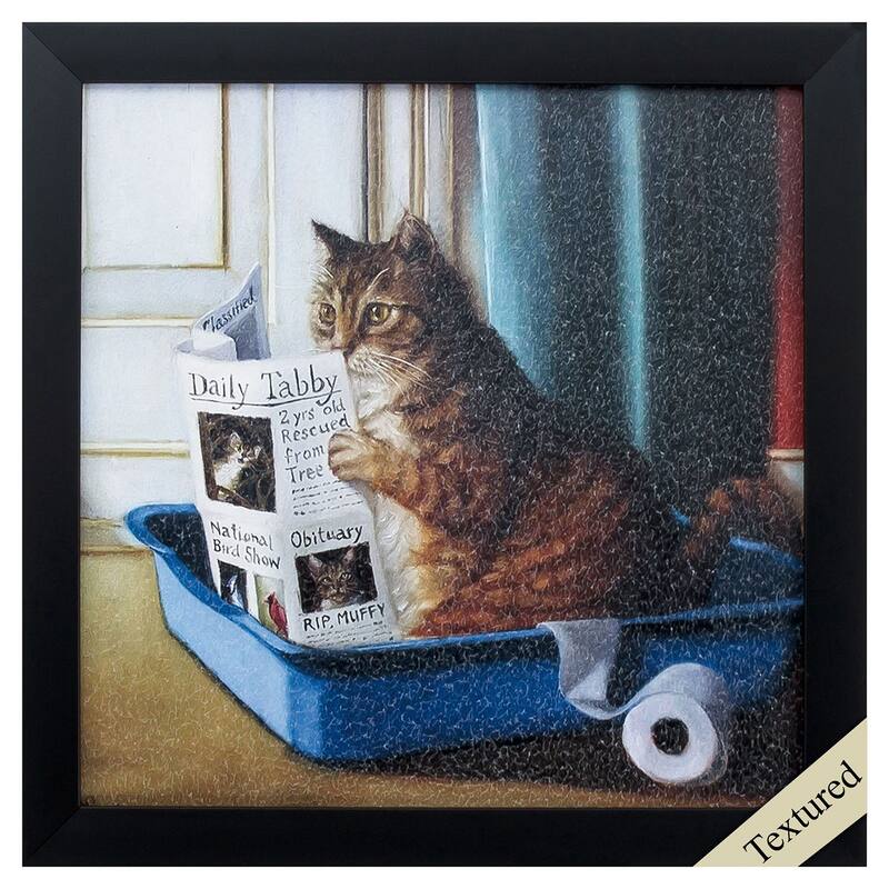 Propac Images Kitty Throne Textured Wall Art - Multi-Color - 11X11X1