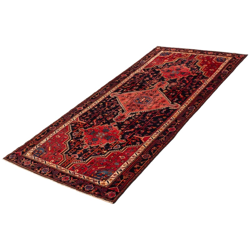 ECARPETGALLERY Hand-knotted Anadol Navy Wool Rug - 4'7 x 10'1