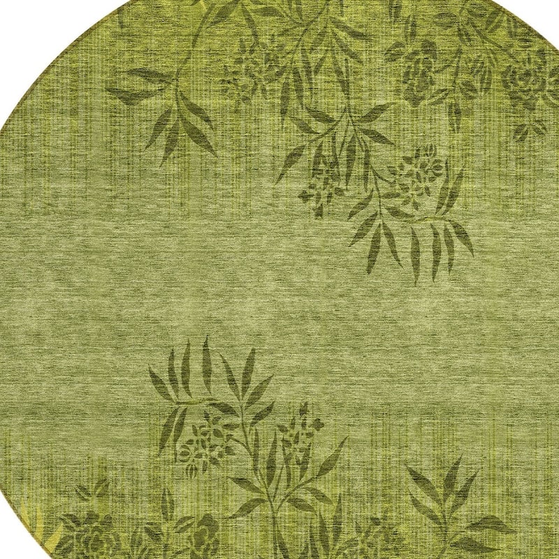 HomeRoots Floral Transitional Rectangle Outdoor Rug