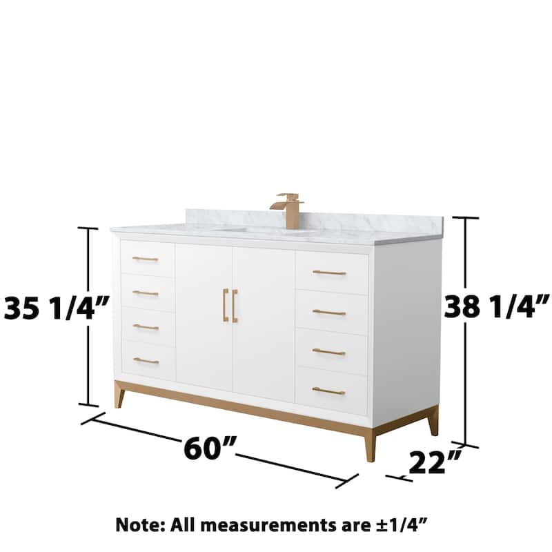 Wyndham Collection WCH818160S-CMUNS-MXX Amici 60" Free Standing Single