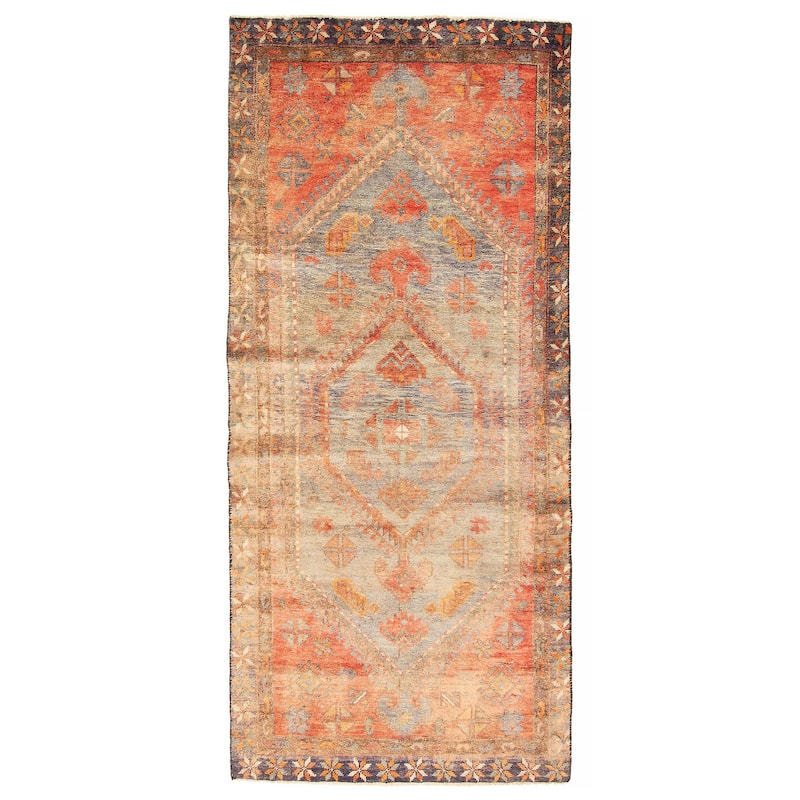 ECARPETGALLERY Hand-knotted Andelz Dark Copper Wool Rug - 3'5 x 8'1 - Dark Copper - 3'5 x 8'1