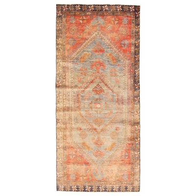 ECARPETGALLERY Hand-knotted Andelz Dark Copper Wool Rug - 3'5 x 8'1