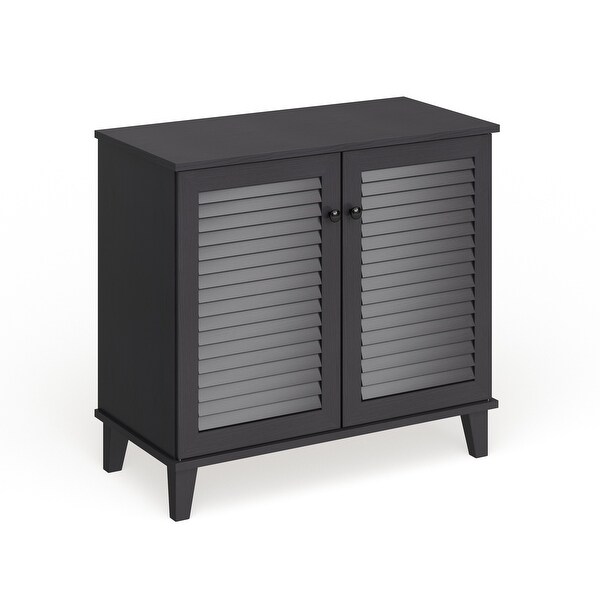 Porch & Den Rocheblave Espresso Wood Multi-use Cabinet. Opens flyout.