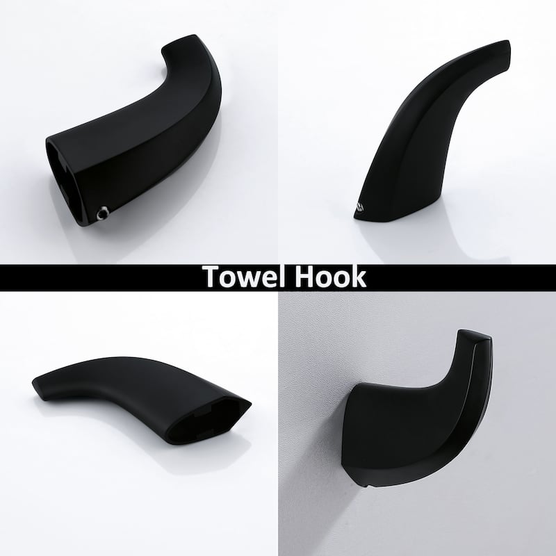 Wall Mounted Towel Hook Bathroom Robe Hook(2 pieces)