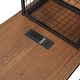 preview thumbnail 29 of 36, Full Size Metal Bed with Desk, House Bed Frame with Shelves and USB Ports