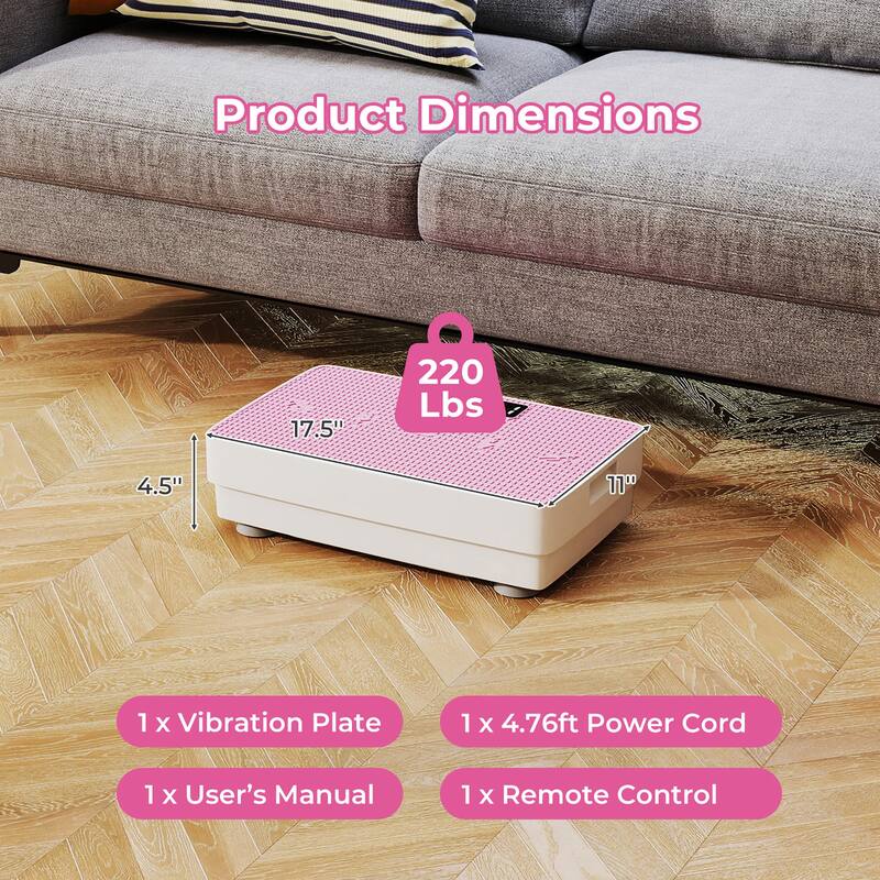 Gymax Vibration Plate Exercise Machine w/Gravity Sensor Remote Control