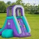 preview thumbnail 11 of 10, Sunny & Fun Single Ring Inflatable Water Slide Park & Blow up Pool with Air Pump