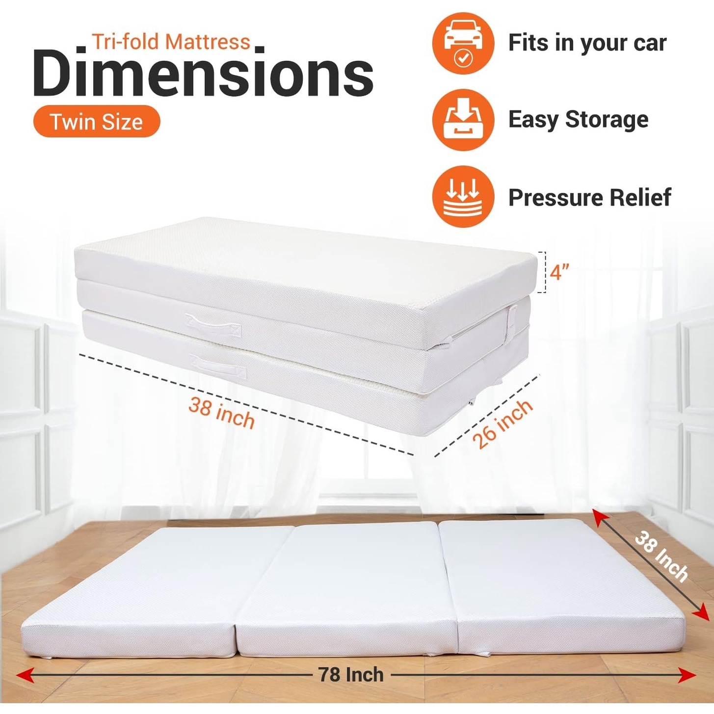 Tri fold futon mattress full outlet size