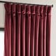 preview thumbnail 34 of 140, Exclusive Fabrics Heritage Plush Velvet Room Darkening Curtain (1 Panel) - Luxurious Single Drapery for Enhanced Room Darkening