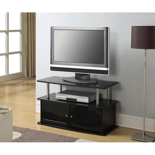 slide 1 of 17, Porch & Den Derbigny TV Stand with 2 Storage Cabinets and Shelf