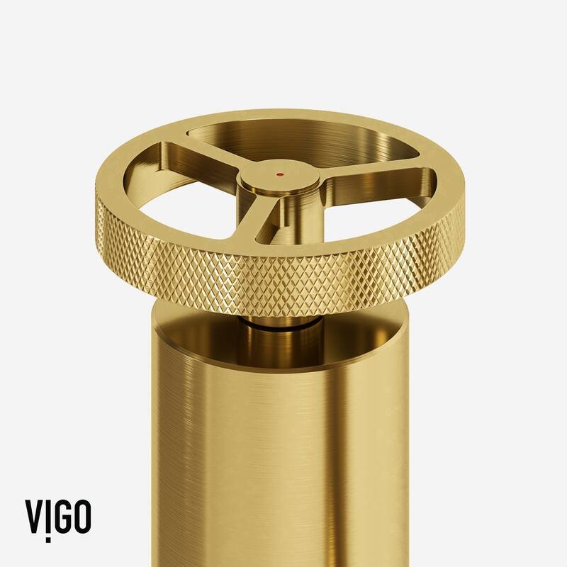 VIGO Cass 12" H 2-Handle Widespread Bridge Pull-Out Sprayer Kitchen Faucet