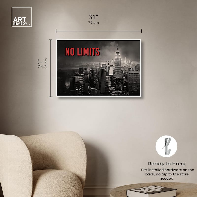 No Limits City Canvas by Art Remedy