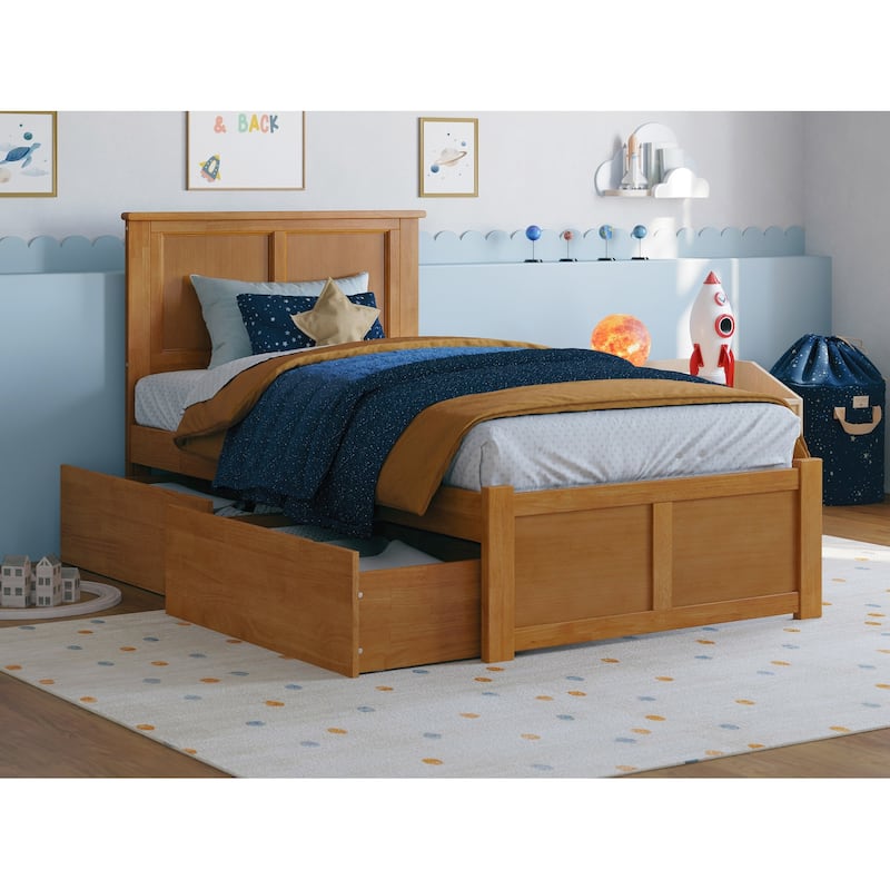 Madison Platform Bed with Footboard and Storage Drawers