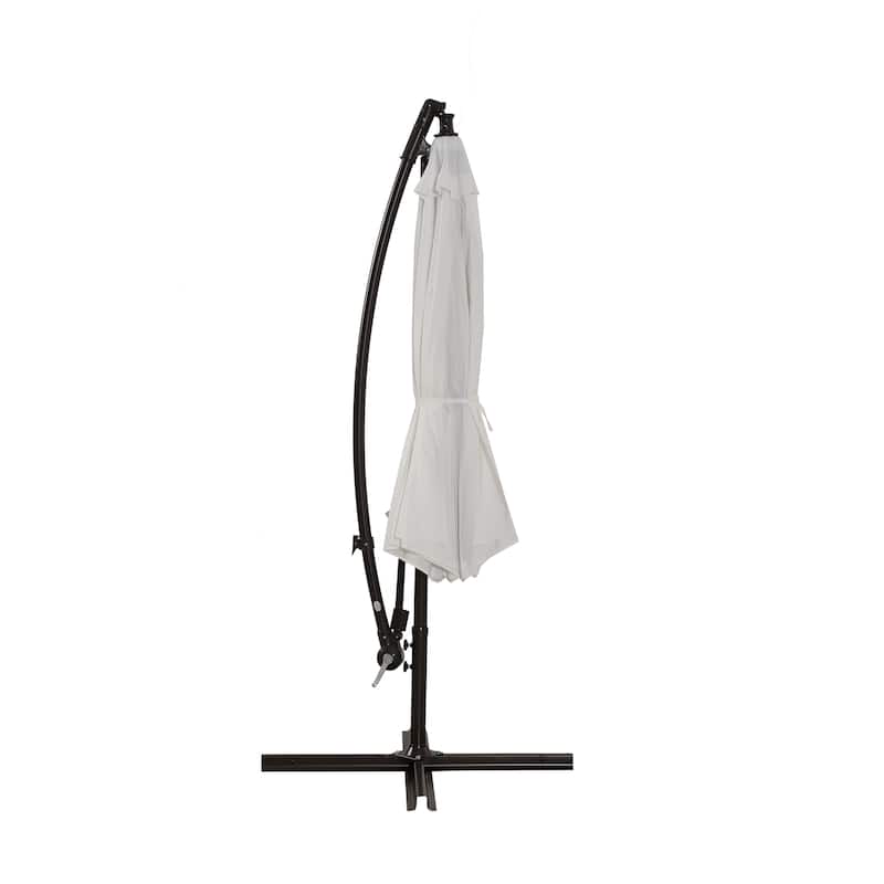 10ft Outdoor Patio Hanging Cantilever Umbrella
