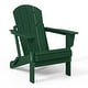preview thumbnail 25 of 166, Laguna Fade Resistant All Weather Outdoor Patio Folding Adirondack Chair Dark Green