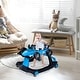 preview thumbnail 2 of 6, Blue PP Multi-Stage Kids Walker with Lights, Music and Adjustable Heights - 29" x 24" x 20"/21"/22" (L x W x H)