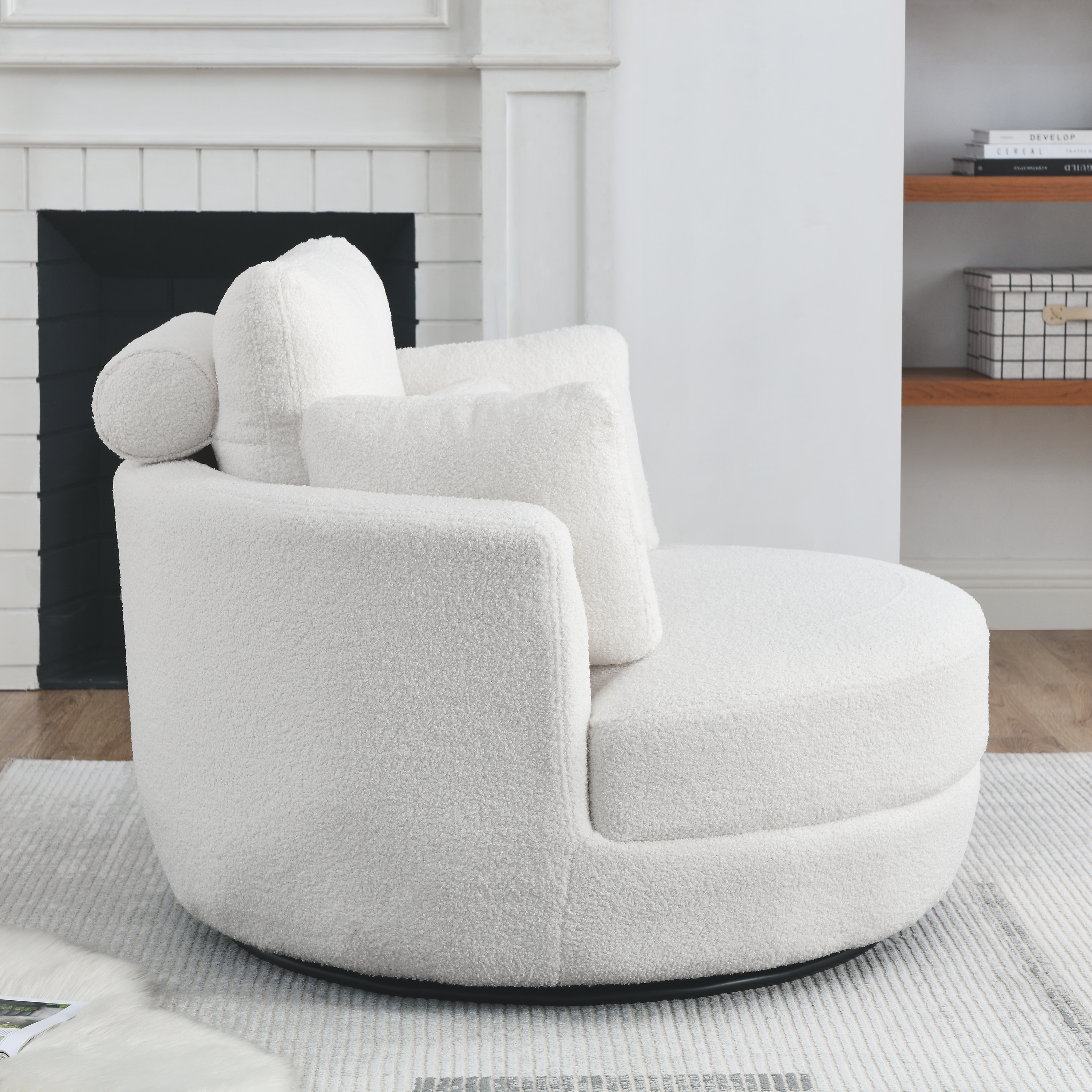 Oversized chair on sale and storage ottoman