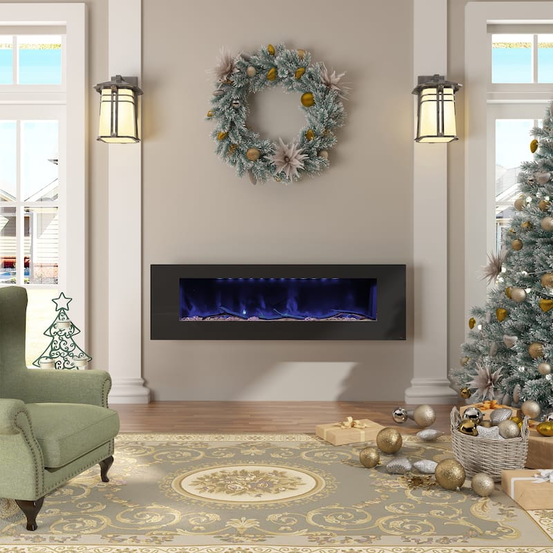 Wall-Mounted Electric Fireplace