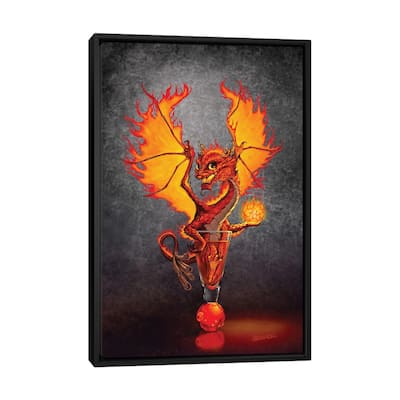 iCanvas "Fireball Dragon" by Stanley Morrison Framed Canvas Print