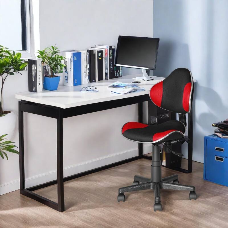 JJS Ergonomic Mesh Office Chair Adjustable Lumbar Support Computer Desk Chair