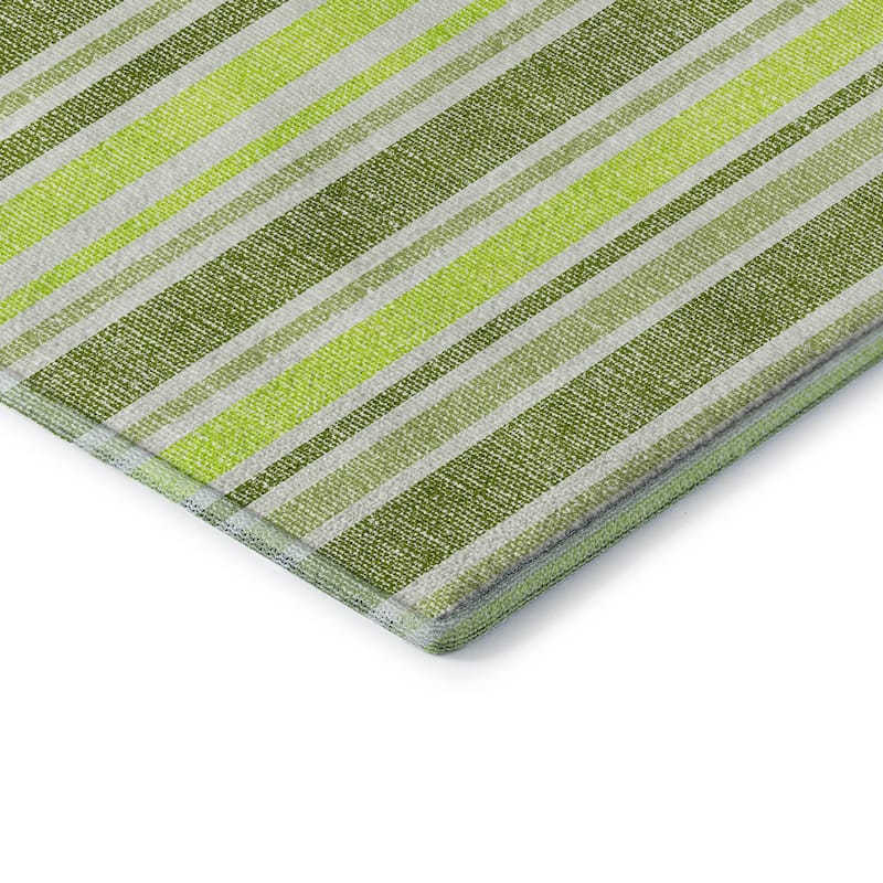 Premium Washable Super Soft Modern Cabana Stripe Mayfield Rug