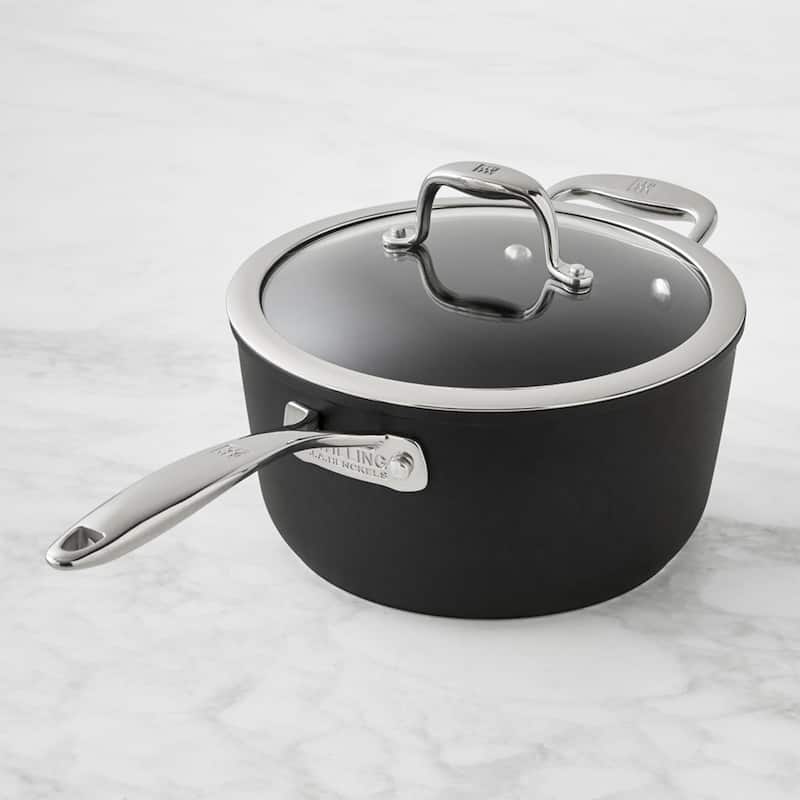 ZWILLING Non-Stick Aluminum Sauce Pan with Lid - Black
