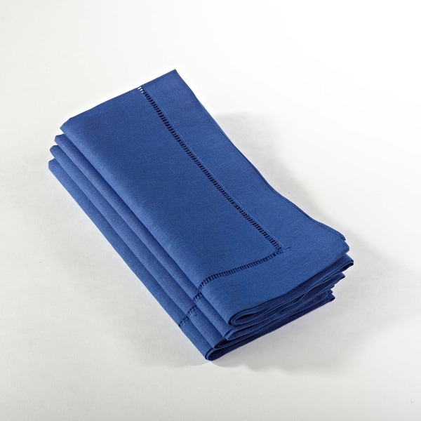 Everyday Casual Prints Assorted Cotton Fabric Napkins Set of 24 - Indigo  Blue - Elrene Home Fashions