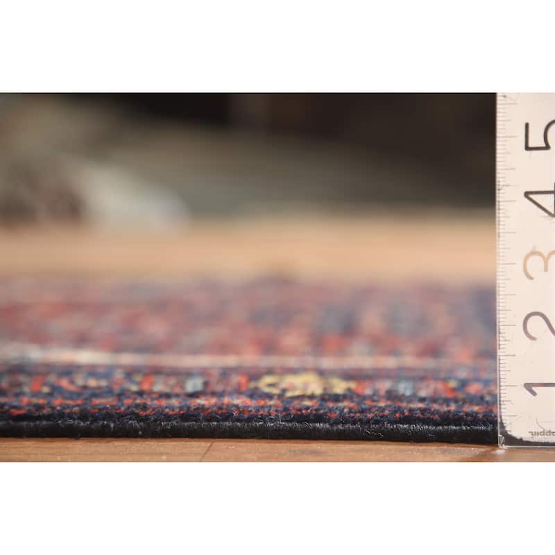 Hand Knotted Oriental 100% Wool Carpet Traditional Medallion Oranges & Rust Senneh Area Rug - 5' 0'' X 3' 7''