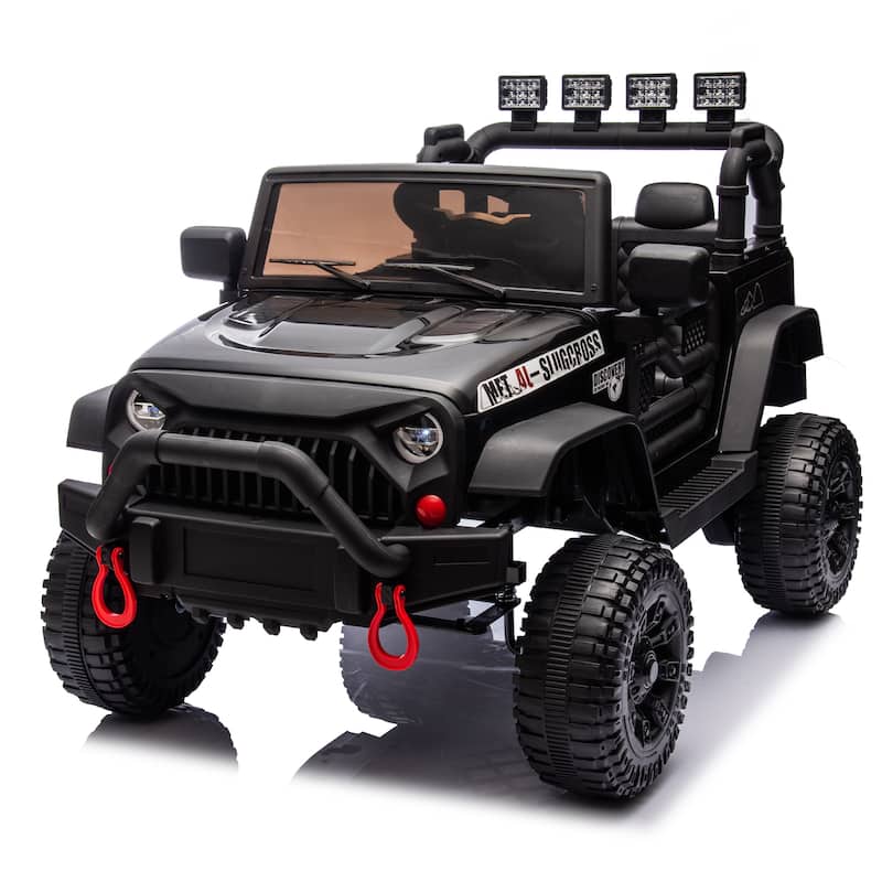 24V Kids Electric Ride-On Car for Ages 3+, Remote Control with 400W Motor & Bluetooth - Black