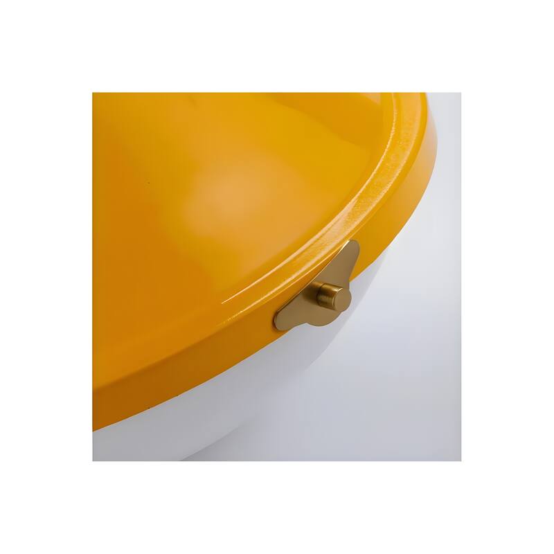 10 in.Collar Metal Round Bowl Flush Mount