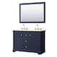 Option Dark Blue / White Quartz Top / Brushed Gold