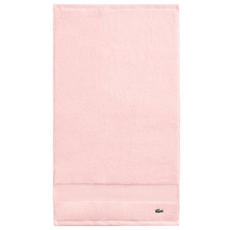 Lacoste Heritage Supima 100% Cotton Bath Towel, Hand Towel, Wash Cloth, and Bath Sheet - Light Pink - Hand Towel