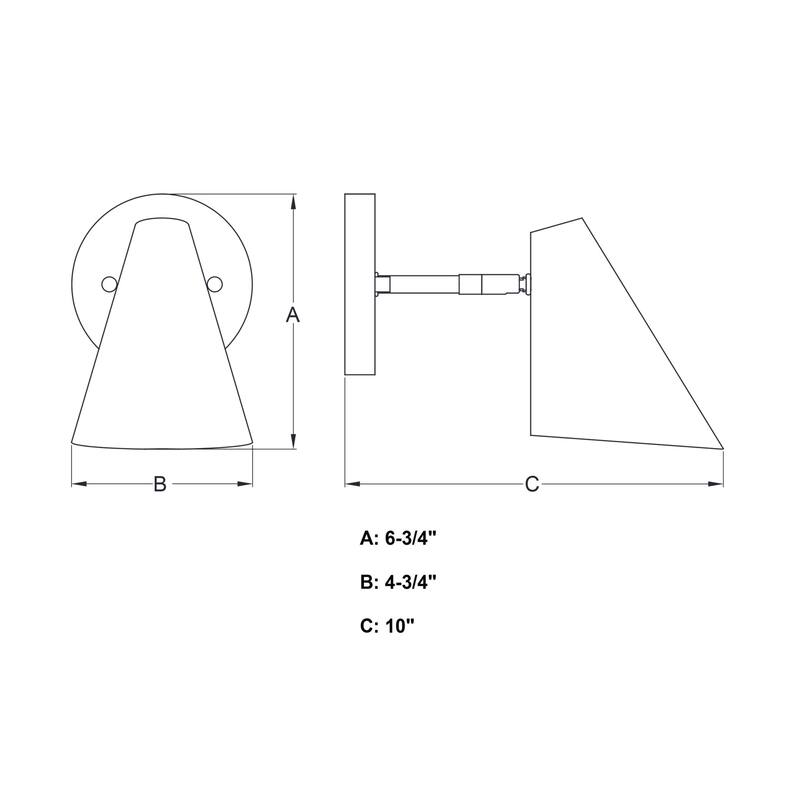 Bellevue VXBF73544 Fame 7" Tall Bathroom Sconce