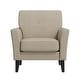 preview thumbnail 6 of 20, Alex Plush Low-Pile Velour Armchair with Flared Arms