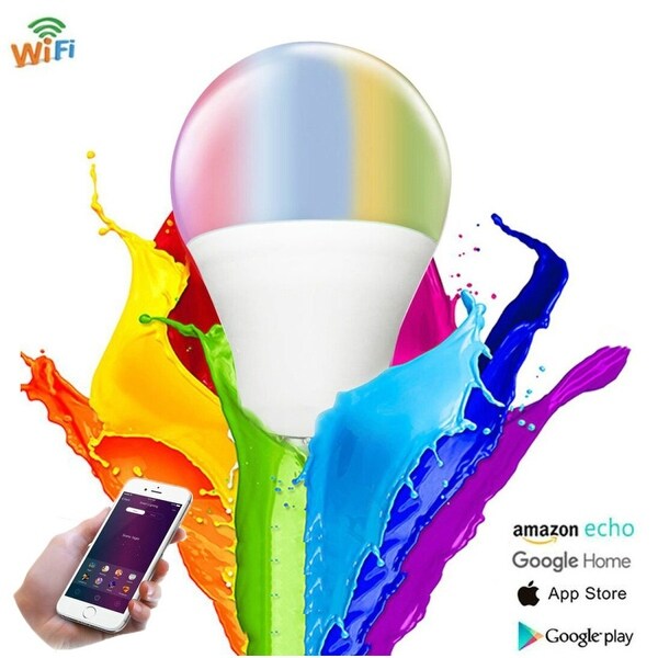 Shop Agptek Wifi Smart Multi Color Led Light Bulb E26 For Amazon Alexa Google Home App Control Free Shipping On Orders Over 45 Overstock 29606103