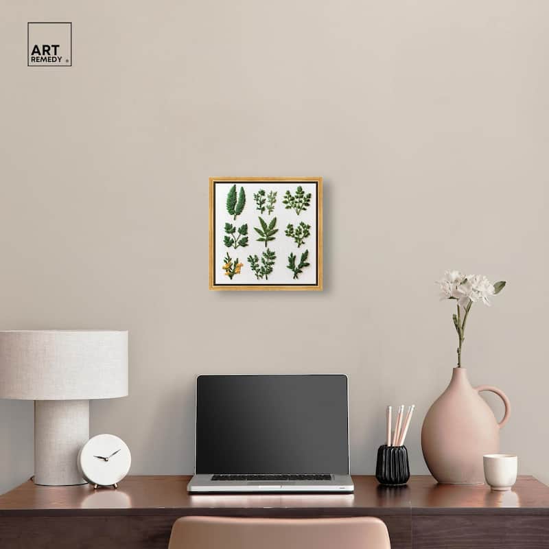 Stitched Sprout I Canvas by Art Remedy