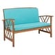 preview thumbnail 51 of 117, SAFAVIEH Fontana 4-piece Acacia Solid Wood Outdoor Conversation Patio Set