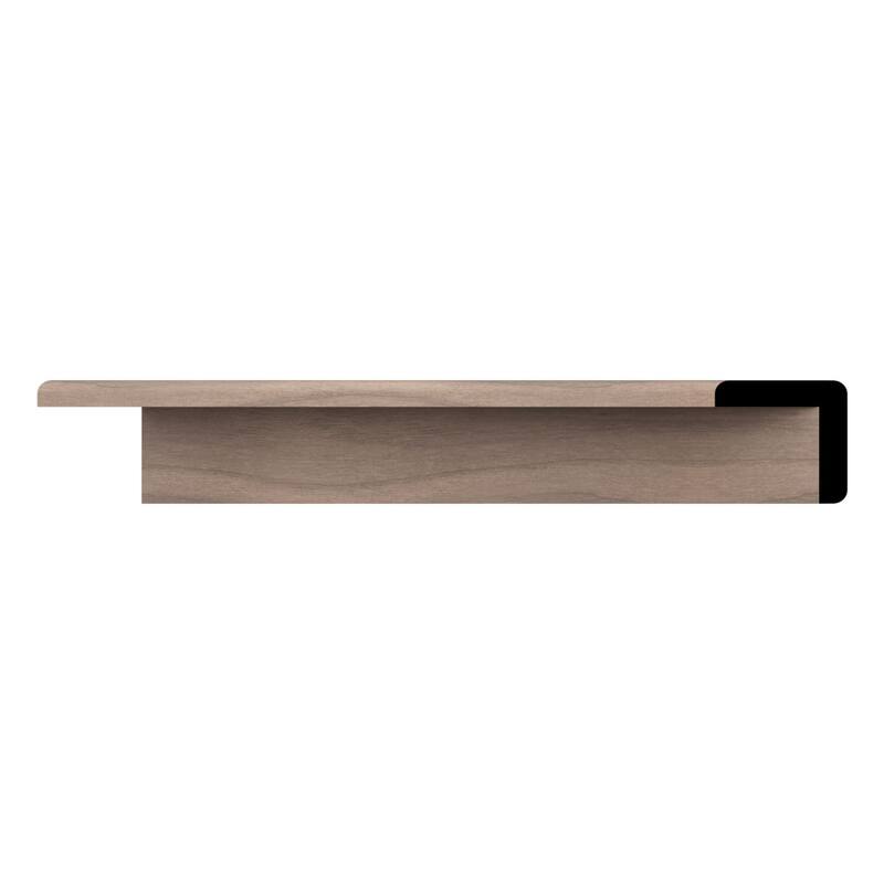 WM205 1-1/8-in D x 1-1/8-in W x 96-in L Americraft Solid Hardwood Stain Grade Corner Guard Moulding - Walnut