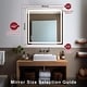 preview thumbnail 62 of 61, LED Bathroom Vanity Mirror Wall Mounted with Double Light Strip, 3-Color Dimmable, Anti-Fog, HD Tempered Glass, UL-Listed, ETL
