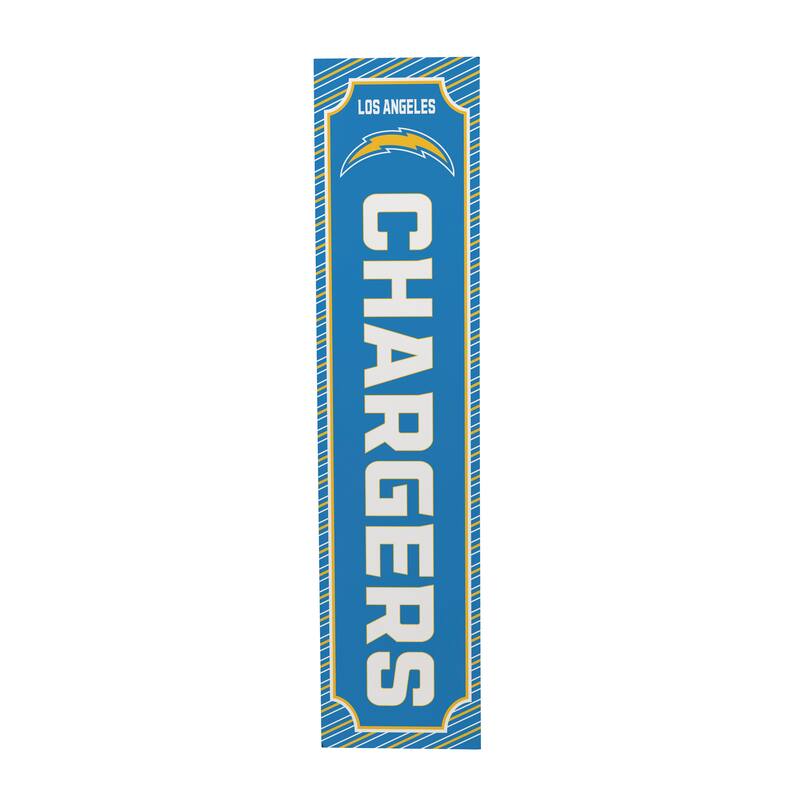 47" Double Sided Seasonal Porch Leaner, Los Angeles Chargers - 47" x 11.25"